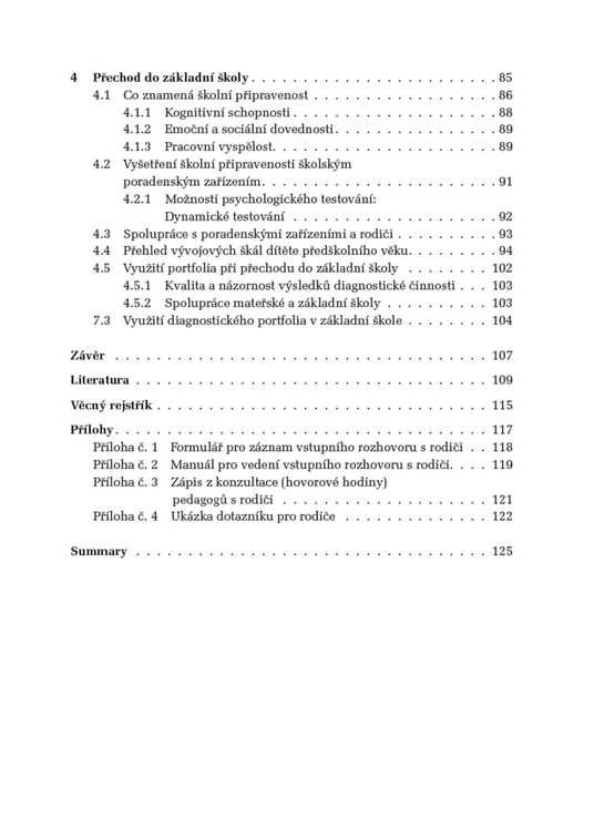 Pedagogická diagnostika v MŠ - Práce s portfoliem dítěte