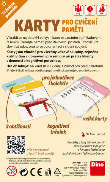 DINO Karty pro cvičení paměti