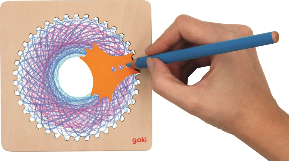 GOKI Dřevěný spirograf
