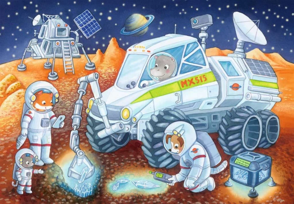 RAVENSBURGER Puzzle - Cesta vesmírem 2x24 dílků