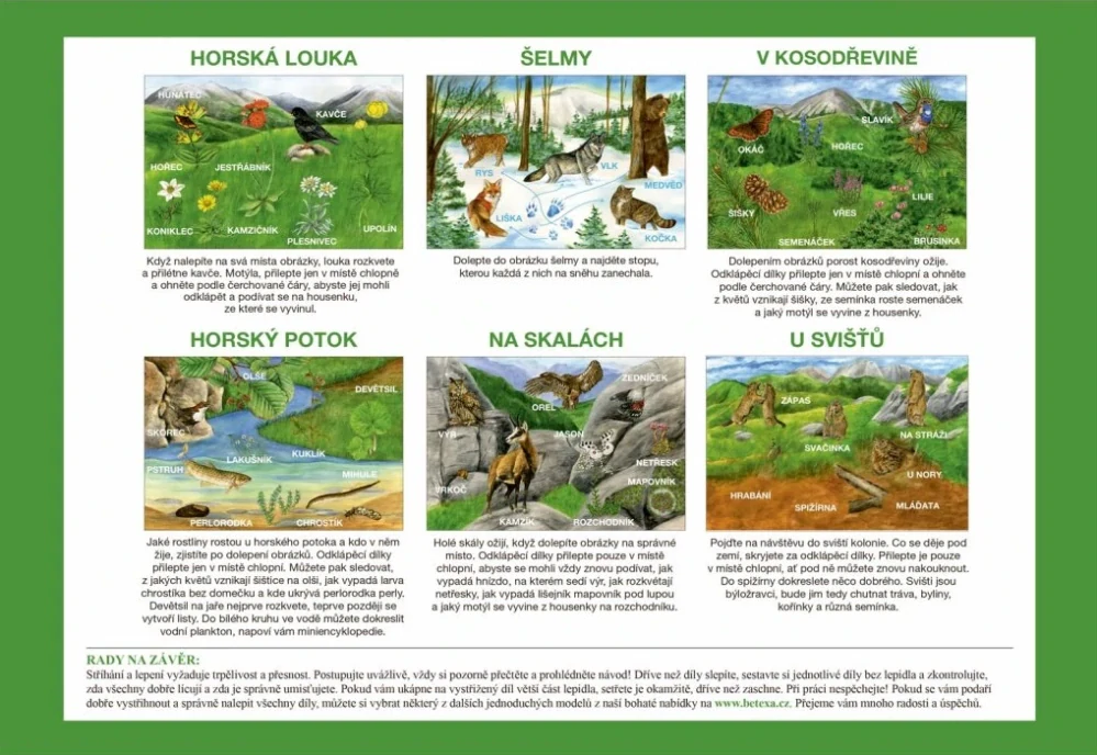 Začínáme vystřihovat - Na horách