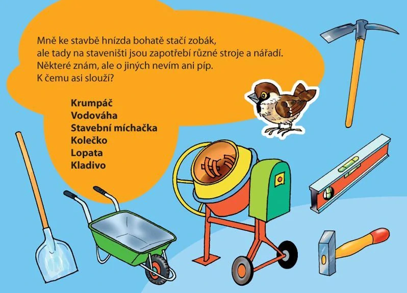 Vrabčák Eda na staveništi