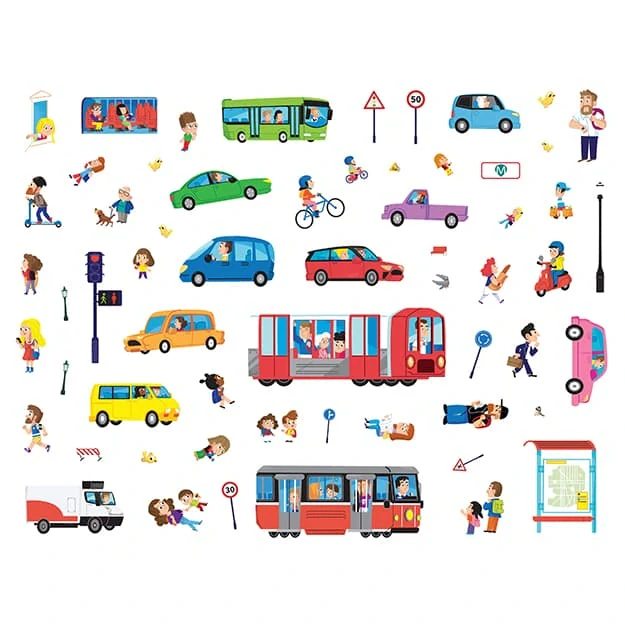 Samolepkové album - Doprava
