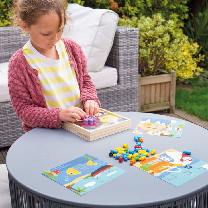 BIGJIGS TOYS Dřevěná mozaika - Pláž