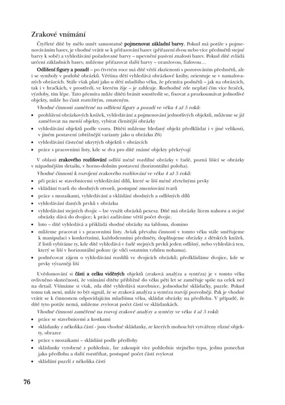 Diagnostika dítěte předškolního věku (1. díl)