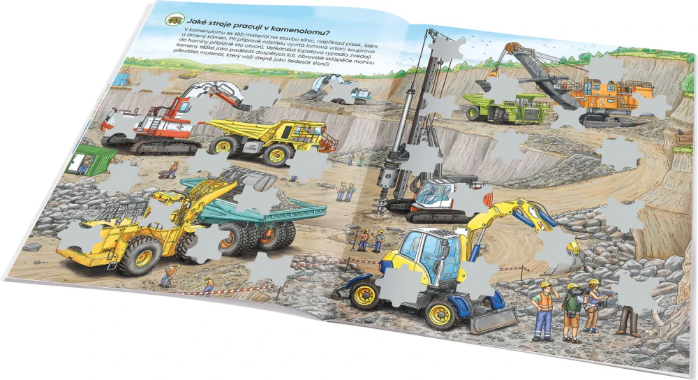 Můj první samolepkový sešit – Stavební stroje
