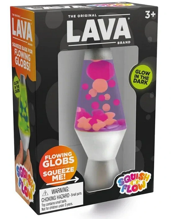 Mačkací lávová lampička (1 ks) mix barev