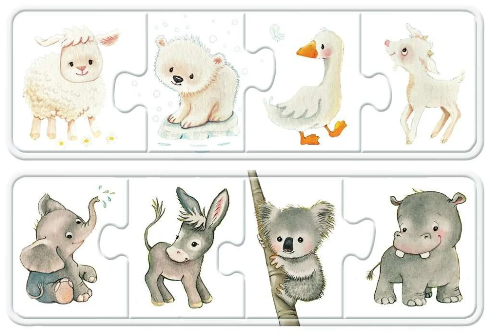 RAVENSBURGER Moje první puzzle - Barevná zvířata 