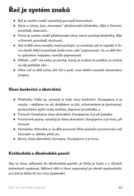 Hry pro rozvoj řeči pro děti od 2 let