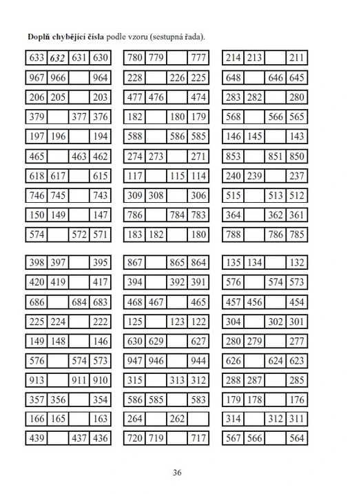 Číselná řada do 1000 (1. díl)