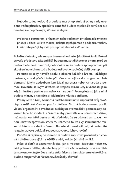 Šest kroků ke zvládnutí ADHD