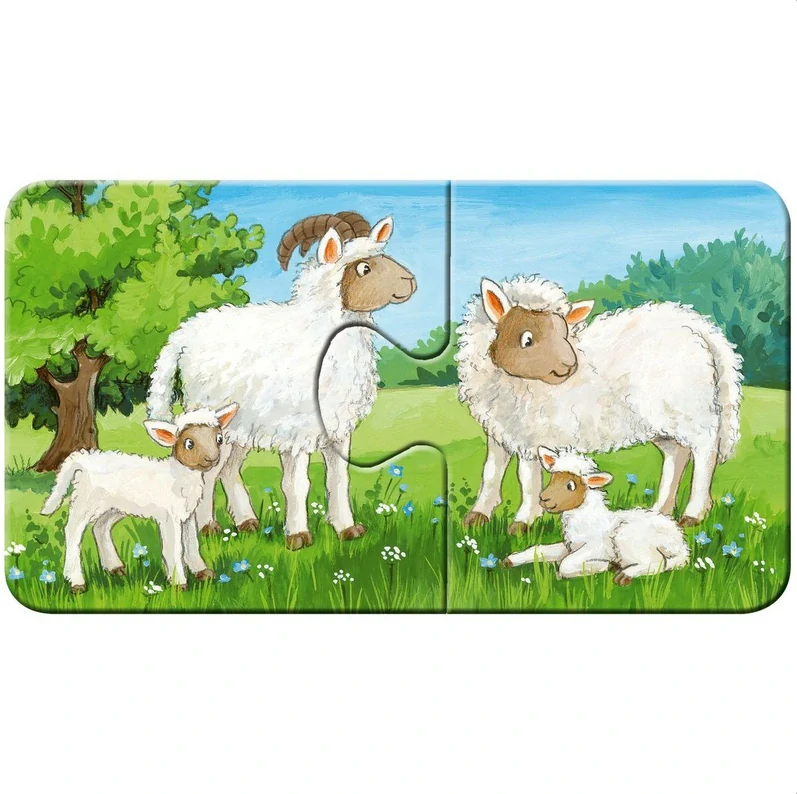 RAVENSBURGER Puzzle - Zvířata na dvoře 9x2 dílků