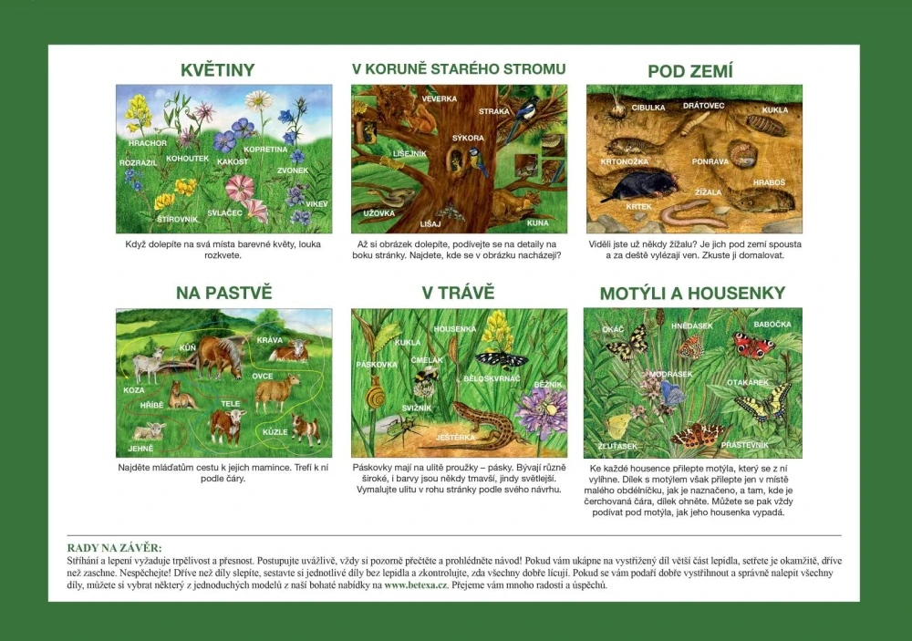 Začínáme vystřihovat - Na louce