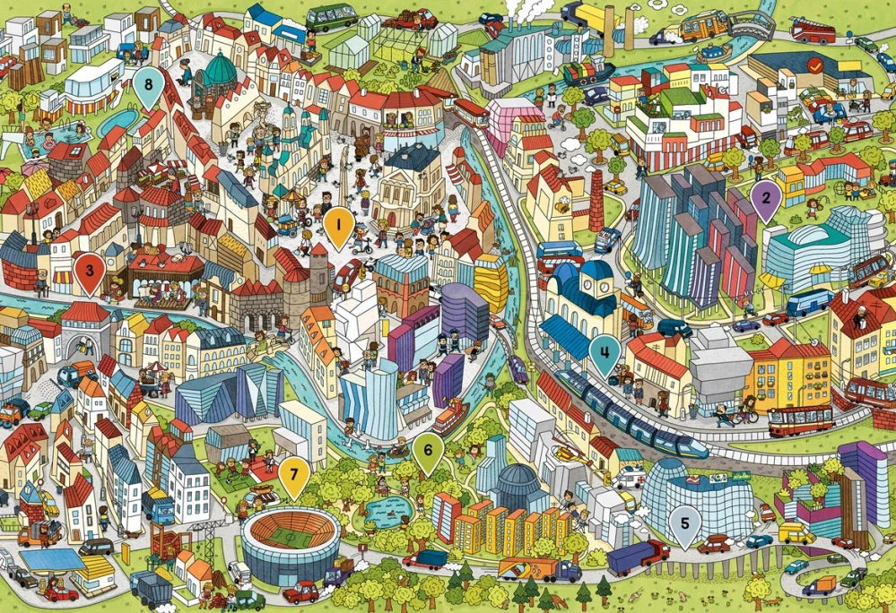 Poznej město z vrabčí perspektivy