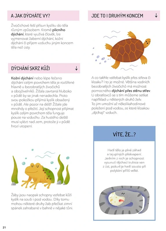 Prozkoumejte těla zvířat