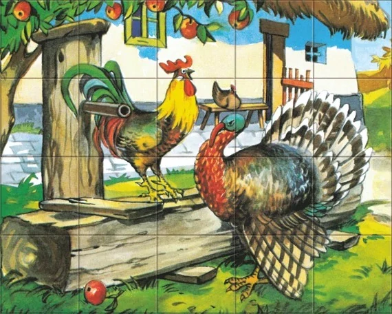DINO Dřevěné kostky: Na statku (20 kostek)
