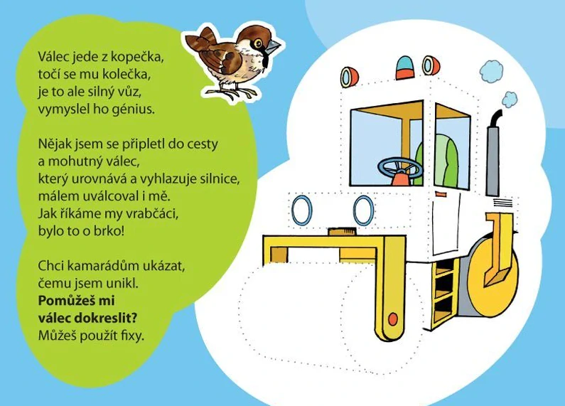 Vrabčák Eda na staveništi