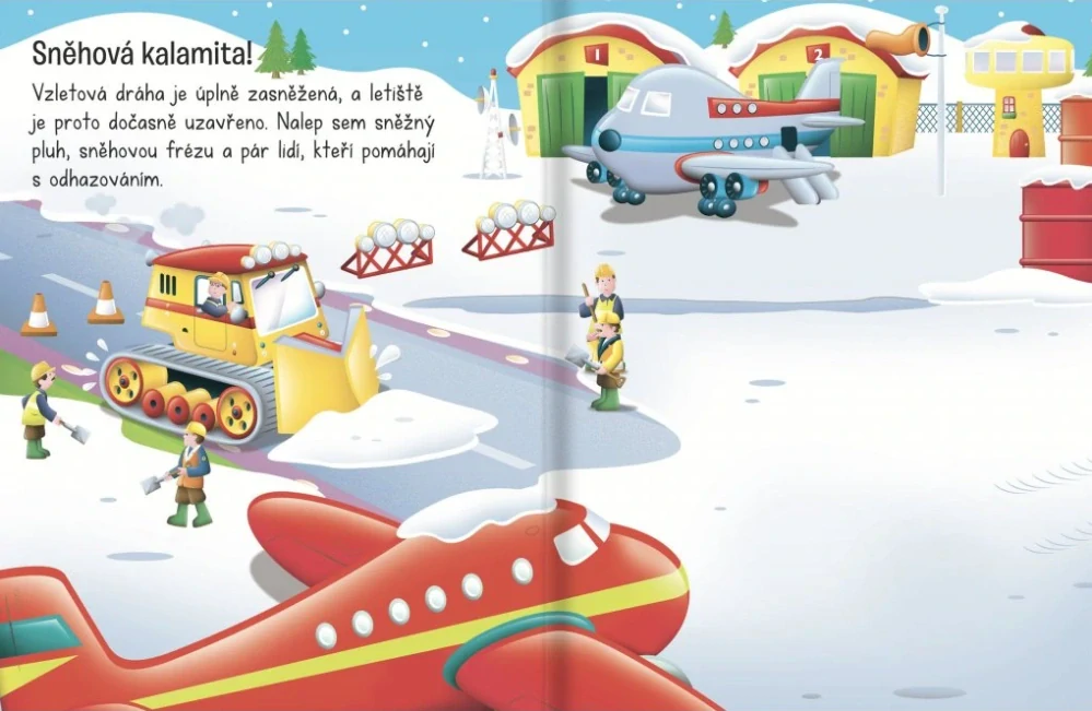 Kniha plná samolepek - Náklaďáky a bagry