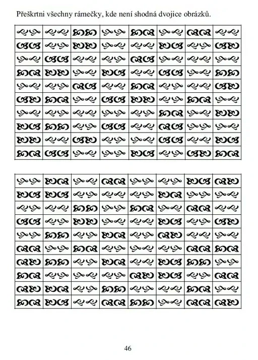 Zrakové vnímání - Optická diferenciace II. 