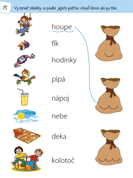 Procvičuj slabiky (1. třída)