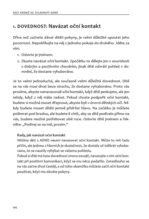 Šest kroků ke zvládnutí ADHD