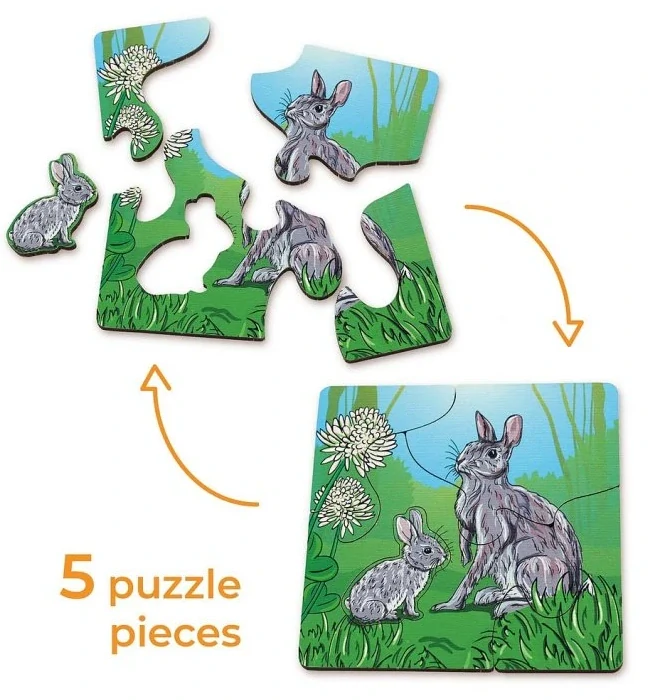 Puzzle - Máma a mládě