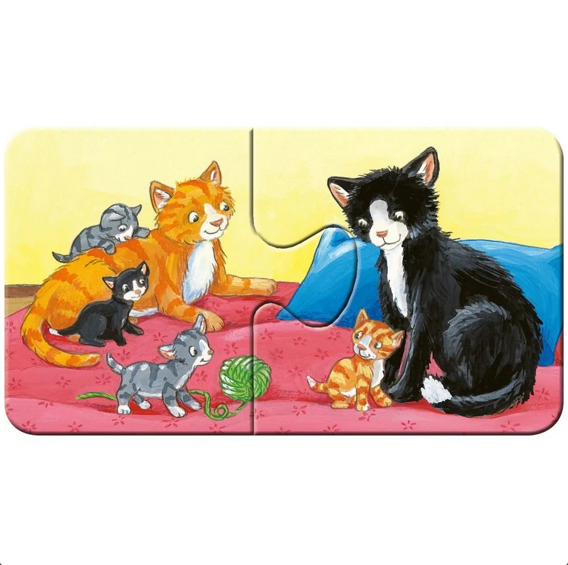 RAVENSBURGER Puzzle - Zvířata na dvoře 9x2 dílků