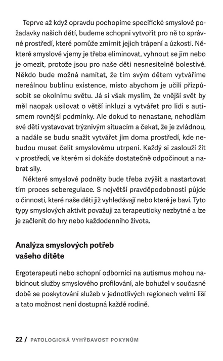 Patologická vyhýbavost pokynům u dětí s PAS