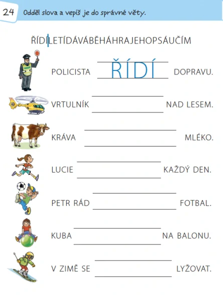Procvičuj slabiky (1. třída)