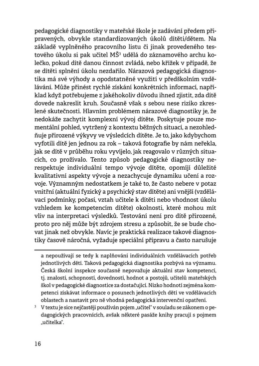 Pedagogická diagnostika a intervence v mateřské škole