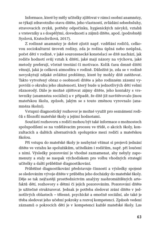 Pedagogická diagnostika v MŠ - Práce s portfoliem dítěte