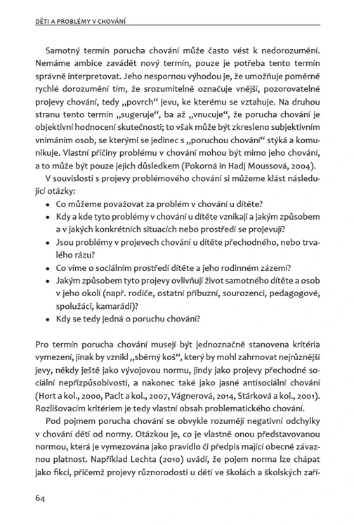Děti a problémy v chování