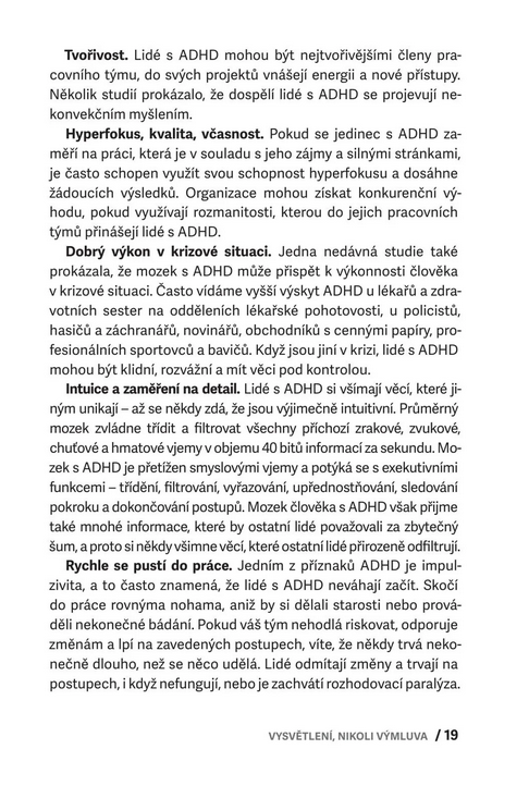 Nedělám to schválně! Mám ADHD