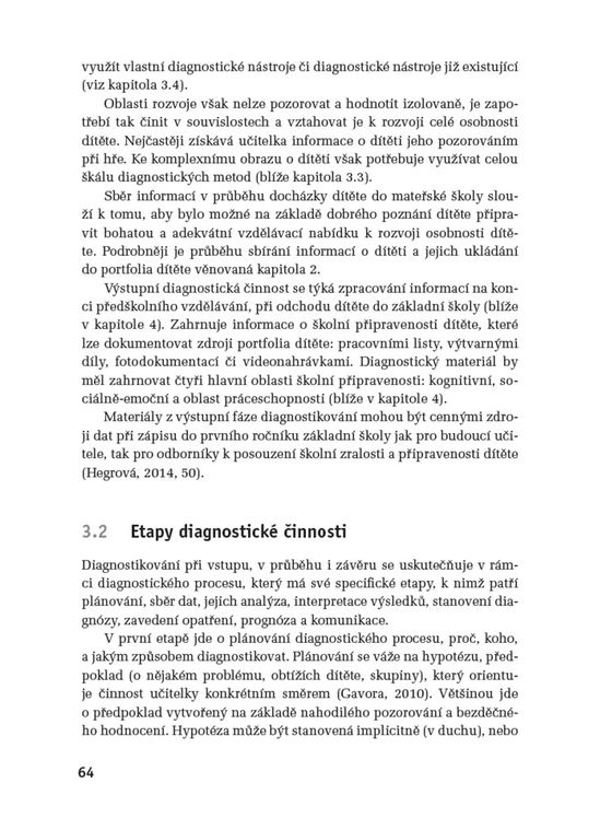 Pedagogická diagnostika v MŠ - Práce s portfoliem dítěte