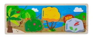 BIGJIGS TOYS Interaktivní obrázek - Džungle