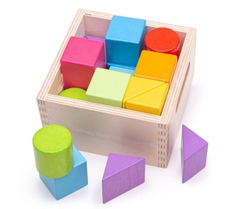 BIGJIGS TOYS První dřevěné kostky (17 ks)