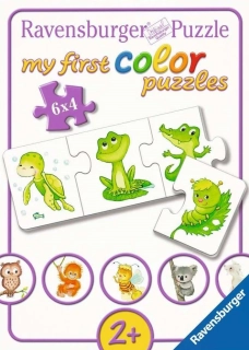 RAVENSBURGER Moje první puzzle - Barevná zvířata 