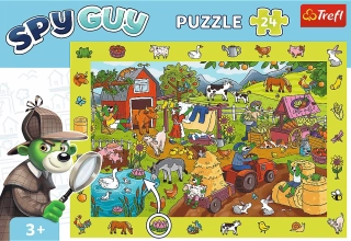 TREFL Puzzle I spy - Farma (24 dílků)