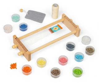 BIGJIGS TOYS Tkalcovský stav na korálky