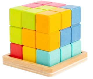 SMALL FOOT Dřevěný 3D hlavolam