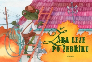 Žába leze po žebříku