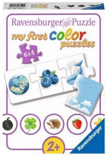 RAVENSBURGER Moje první puzzle - Naučme se barvy (6 x 4 dílky)