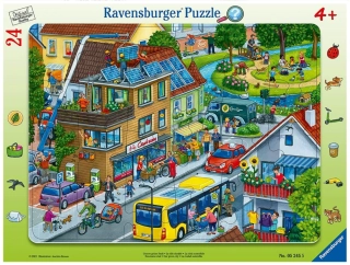 RAVENSBURGER Puzzle - Naše zelené město (24 dílků)
