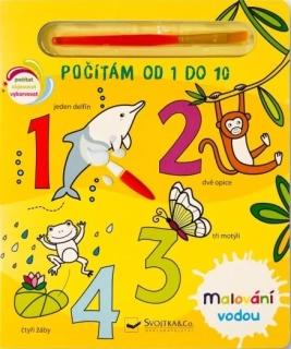  Malování vodou - Počítám od 1 do 10 
