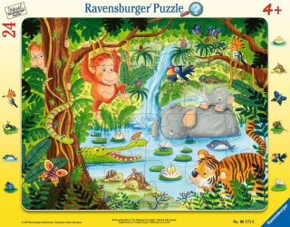 RAVENSBURGER Puzzle - Přátelé z džungle (24 dílků)