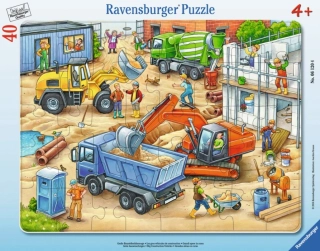 RAVENSBURGER Puzzle - Velká stavební auta (40 dílků)