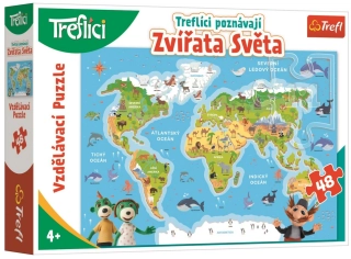 TREFL Puzzle - Zvířata světa (48 dílků)