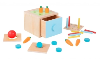 Montessori box vkládačka 4v1