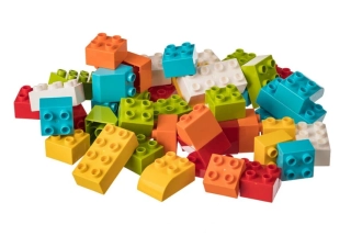 L-W TOYS Sada kostek pro nejmenší 2 (50 ks)