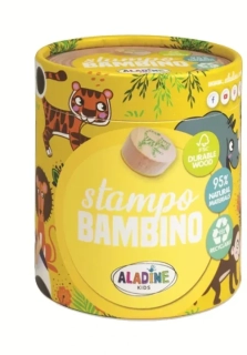 ALADINE Dřevěná razítka - Safari (8 ks)